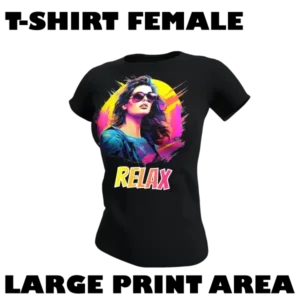 Female T-Shirt A3 size full colour print area